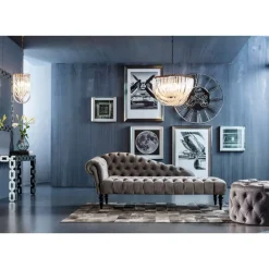 KARE Design Sitzbänke-Sitztruhe Desire Rund Silbergrau