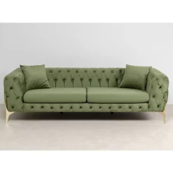 KARE Design Sofas & Couches-Sofa Bellissima 3-Sitzer Grun 240Cm