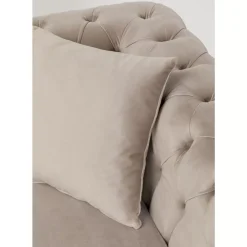 KARE Design Sofas & Couches-Sofa Bellissima 2-Sitzer Velvet Beige 200Cm