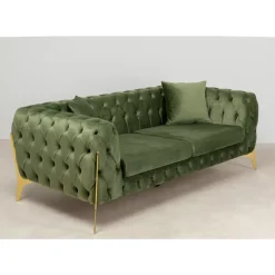 KARE Design Sofas & Couches-Sofa Bellissima 2-Sitzer Velvet Grun 200Cm