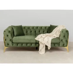 KARE Design Sofas & Couches-Sofa Bellissima 2-Sitzer Velvet Grun 200Cm
