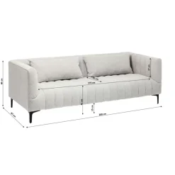 KARE Design Sofas & Couches-Sofa Celebrate 3-Sitzer S&P