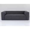 KARE Design Sofas & Couches-Sofa Cubetto 3-Sitzer Dunkelgrau 220Cm