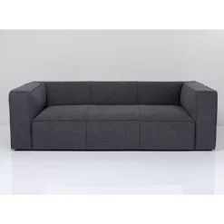 KARE Design Sofas & Couches-Sofa Cubetto 3-Sitzer Dunkelgrau 220Cm