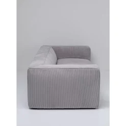 KARE Design Sofas & Couches-Sofa Cubetto 3-Sitzer Hellgrau 220Cm