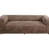 KARE Design Sofas & Couches-Sofa Cubetto 3-Sitzer Taupe 220Cm