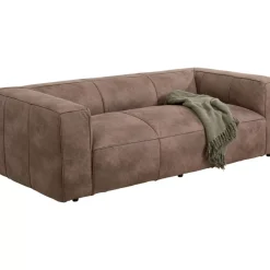 KARE Design Sofas & Couches-Sofa Cubetto 3-Sitzer Taupe 220Cm