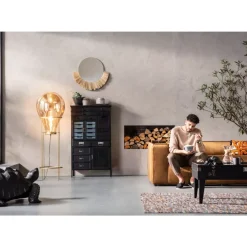 KARE Design Sofas & Couches-Sofa Cubetto 3-Sitzer Velvet Braun