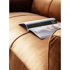 KARE Design Sofas & Couches-Sofa Cubetto 3-Sitzer Velvet Braun
