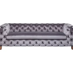 KARE Design Sofas & Couches-Sofa Desire 3-Sitzer Silbergrau