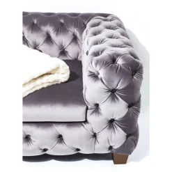 KARE Design Sofas & Couches-Sofa Desire 3-Sitzer Silbergrau