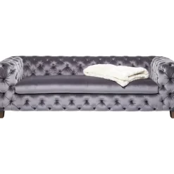 KARE Design Sofas & Couches-Sofa Desire 3-Sitzer Silbergrau