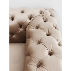 KARE Design Sofas & Couches-Sofa Desire 3-Sitzer Velvet Ecru
