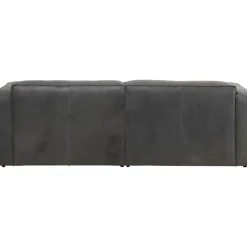 KARE Design Sofas & Couches-Sofa Henry 3-Sitzer Leder Grau
