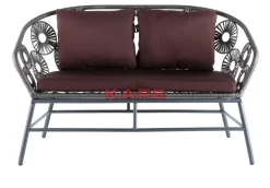 KARE Design Outdoormöbel-Sofa Ibiza Braun