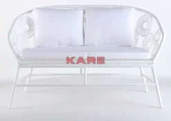 KARE Design Outdoormöbel-Sofa Ibiza Weiss