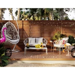 KARE Design Outdoormöbel-Sofa Ibiza Weiss