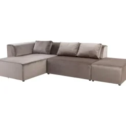 KARE Design Sofas & Couches-Sofa Infinity Velvet Taupe Links