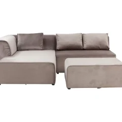 KARE Design Sofas & Couches-Sofa Infinity Velvet Taupe Links