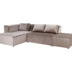 KARE Design Sofas & Couches-Sofa Infinity Velvet Taupe Links