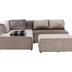 KARE Design Sofas & Couches-Sofa Infinity Velvet Taupe Links