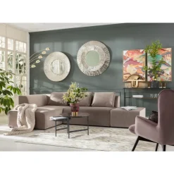 KARE Design Sofas & Couches-Sofa Infinity Velvet Taupe Links