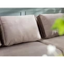 KARE Design Sofas & Couches-Sofa Infinity Velvet Taupe Links