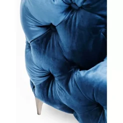KARE Design Sofas & Couches-Sofa Look 2-Sitzer Velvet Blau