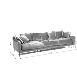 KARE Design Sofas & Couches-Sofa Lullaby 3-Sitzer Taupe