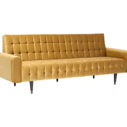 KARE Design Sofas & Couches-Sofa Milchbar 3-Sitzer Velvet Honey