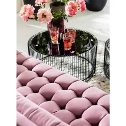 KARE Design Sofas & Couches-Sofa Milchbar 3-Sitzer Velvet Rose