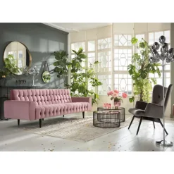 KARE Design Sofas & Couches-Sofa Milchbar 3-Sitzer Velvet Rose