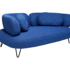 KARE Design Sofas & Couches-Sofa Peppo 2-Sitzer Blau 182Cm