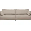 KARE Design Sofas & Couches-Sofa 3-Sitzer Victor Leder Grau 233Cm