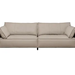 KARE Design Sofas & Couches-Sofa 3-Sitzer Victor Leder Grau 233Cm