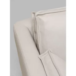 KARE Design Sofas & Couches-Sofa 3-Sitzer Victor Leder Grau 233Cm