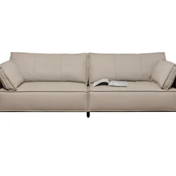 KARE Design Sofas & Couches-Sofa 3-Sitzer Victor Leder Grau 233Cm