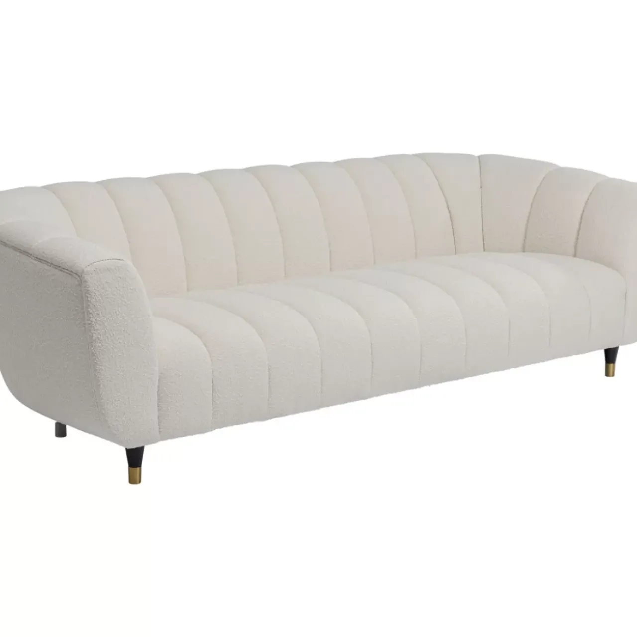 KARE Design Sofas & Couches-Sofa Spectra 3-Sitzer Weis 245Cm