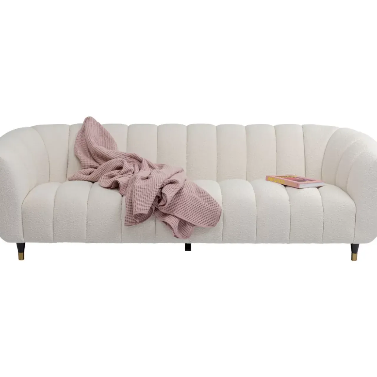 KARE Design Sofas & Couches-Sofa Spectra 3-Sitzer Weis 245Cm