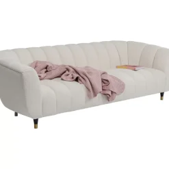 KARE Design Sofas & Couches-Sofa Spectra 3-Sitzer Weis 245Cm