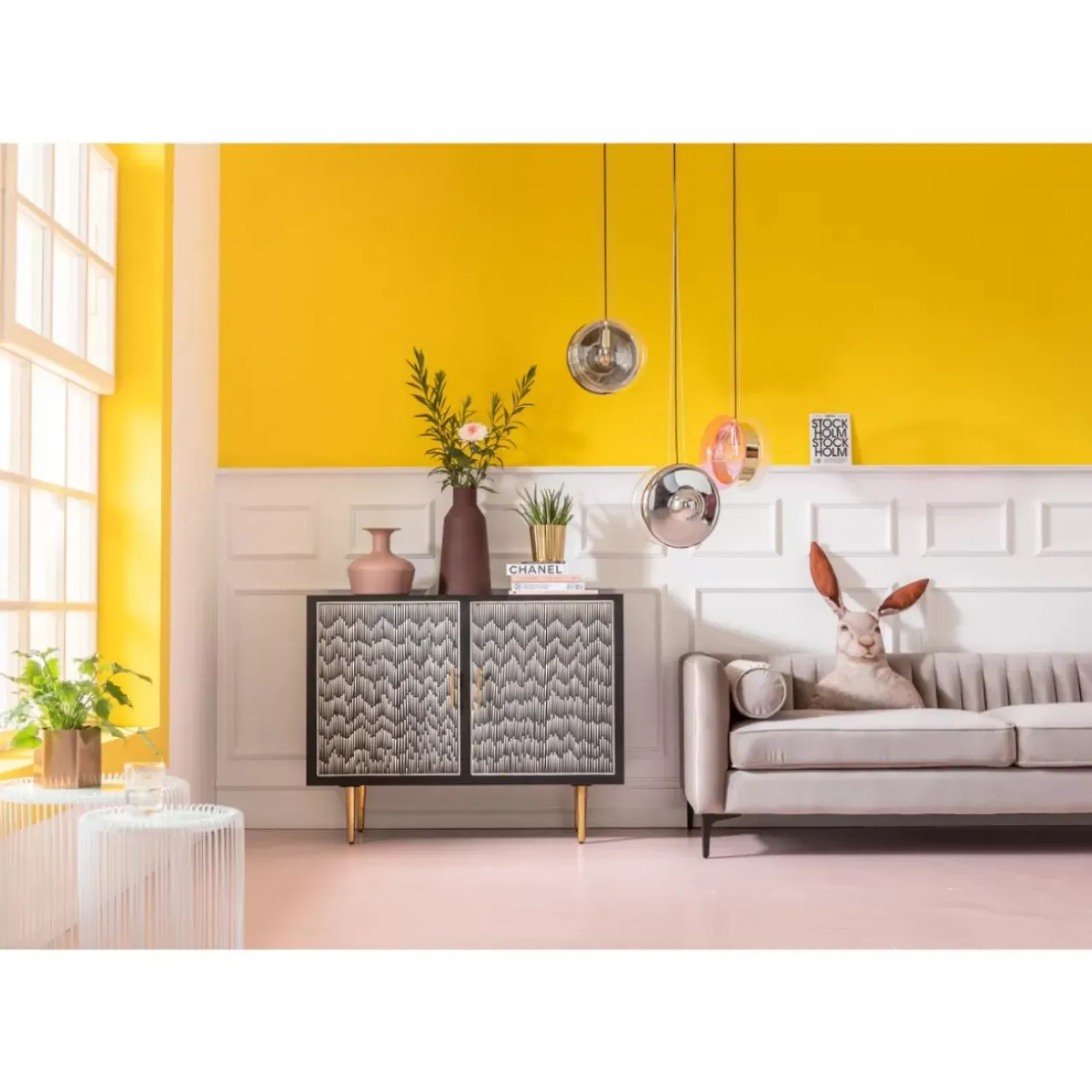 KARE Design Sofas & Couches-Sofa Variete 3-Sitzer Grau