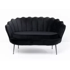 KARE Design Sofas & Couches-Sofa Water Lily 2-Sitzer Black Schwarz
