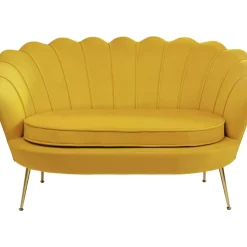 KARE Design Sofas & Couches-Sofa Water Lily 2-Sitzer Gelb 132Cm