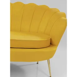 KARE Design Sofas & Couches-Sofa Water Lily 2-Sitzer Gelb 132Cm