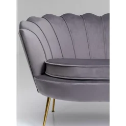 KARE Design Sofas & Couches-Sofa Water Lily 2-Sitzer Grau 132Cm