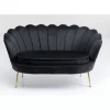 KARE Design Sofas & Couches-Sofa Water Lily 2-Sitzer Schwarz 132Cm
