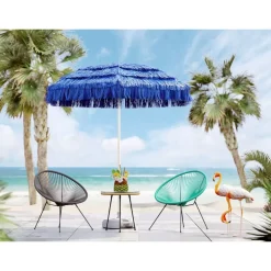 KARE Design Outdoor-Sonnenschirm Hawaii Blau