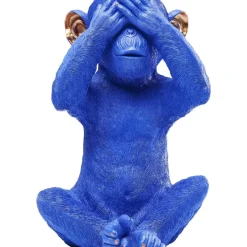 KARE Design Deko & Geschenkartikel-Spardose Monkey Mizaru Blau