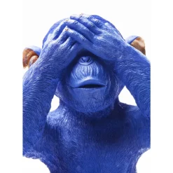 KARE Design Deko & Geschenkartikel-Spardose Monkey Mizaru Blau