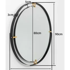 KARE Design Spiegel-Spiegel Betsy Frame Round Metal 90O